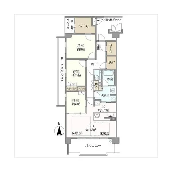 プレミスト京都 松ヶ崎 間取図