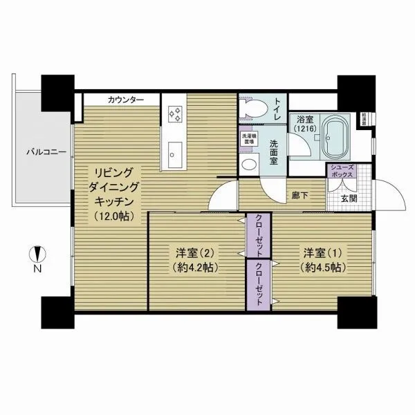 北砂四丁目住宅 間取図