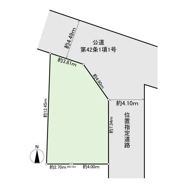 朝霞市三原3丁目 北東角地の開放的な立地。