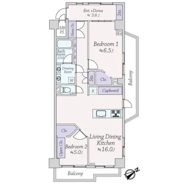 シャンボール瀬田 間取図