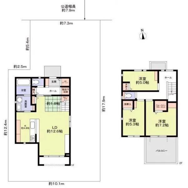 名古屋市千種区竹越1丁目 間取図