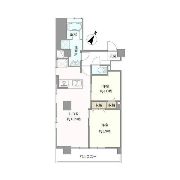 田園調布愛知マンション 間取図