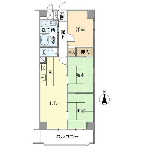 ネオハイツ第2新大阪 間取図(平面図)