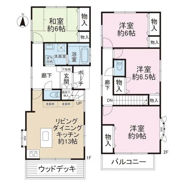 茅ヶ崎市東海岸南6丁目 間取図