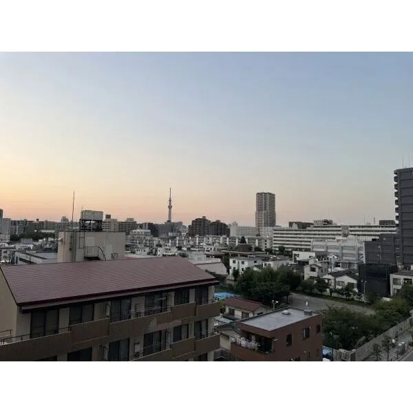 ライオンズ東大島リバーフィールド 西側バルコニーからの眺望(永続的に保証されません)