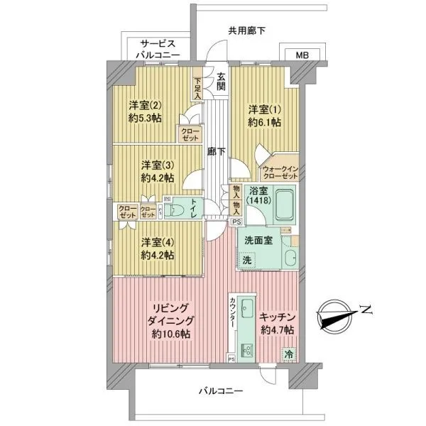 アドグランデ南町田 間取図