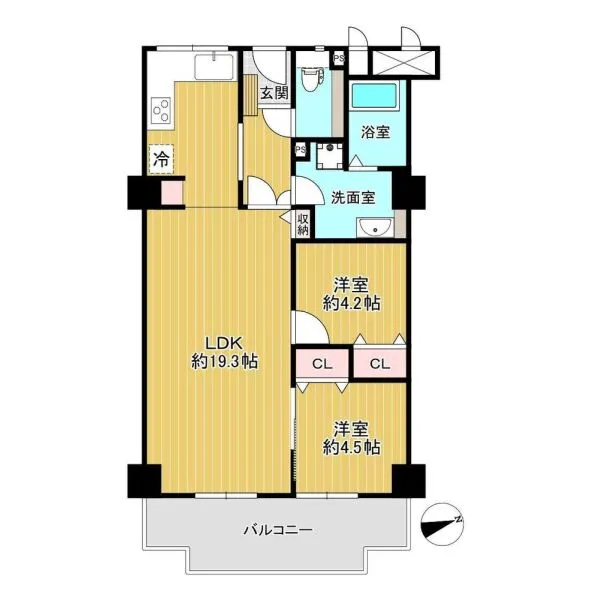 メガロコープ平野 間取図