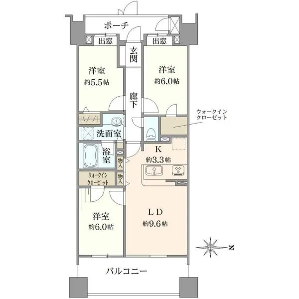 コスモ木場キャナルブリーズ 間取図