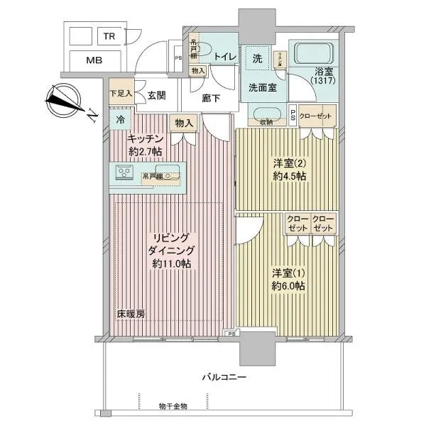 ブリリア有明シティタワー 間取図