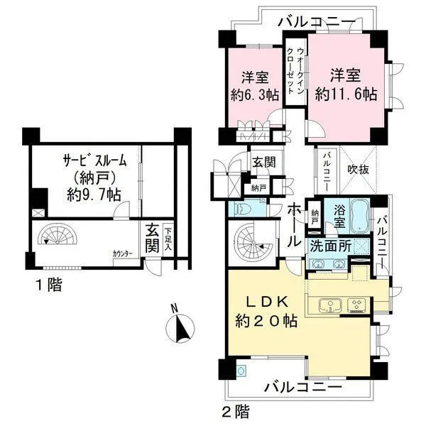 D’グランセ八事御幸山 間取図(平面図)