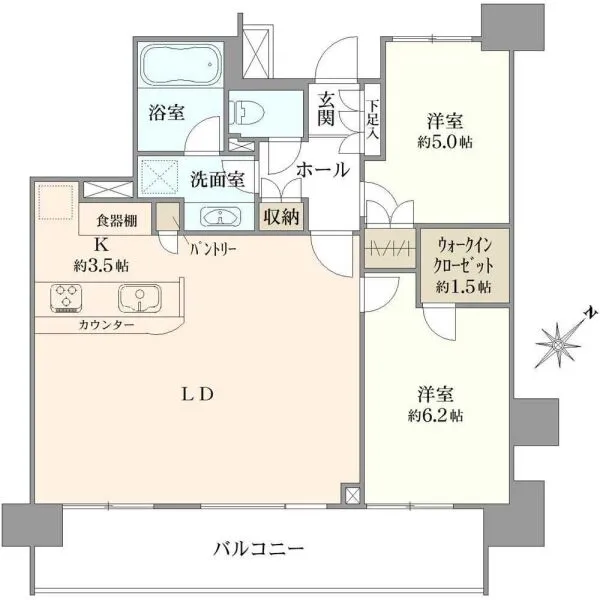 パークホームズ千歳烏山ガーデンズコートEAST棟 間取図