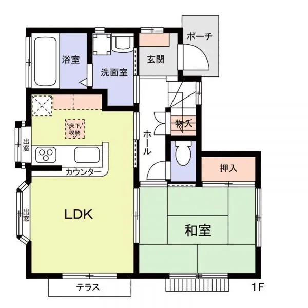 柏市若柴 間取図