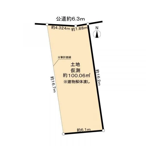 名古屋市昭和区菊園町2丁目 区画図