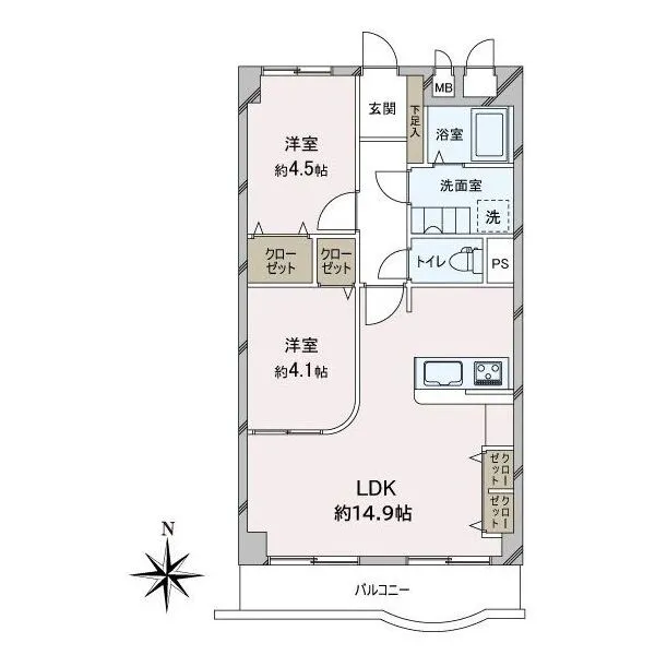 桜川パーク・マンション 間取図