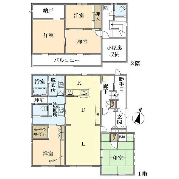 京都市西京区大原野西境谷町4丁目 間取図