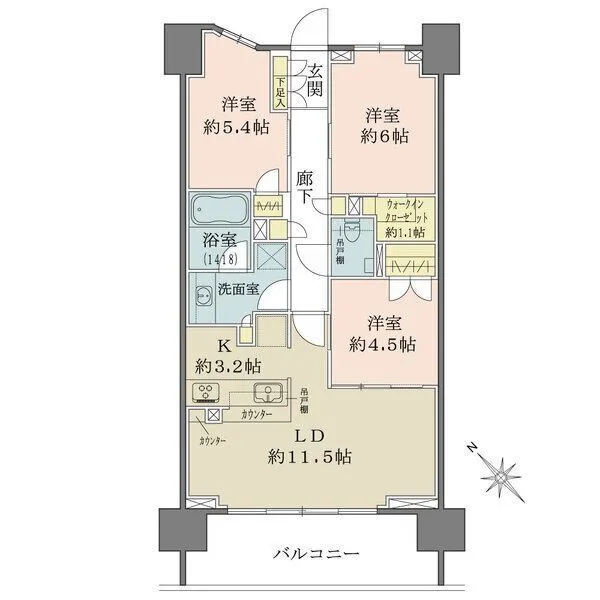 ザ・パークハウス町田フロント 間取図
