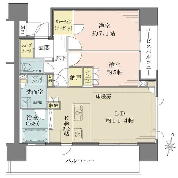 ローレルアイ泉 間取図