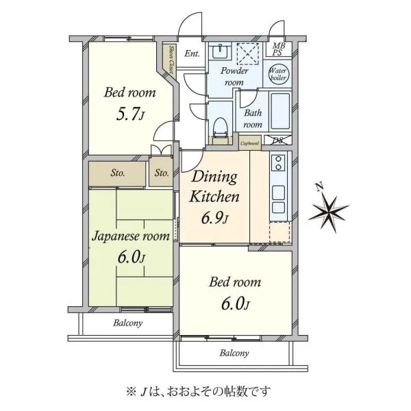ルミネ尾山台 間取図