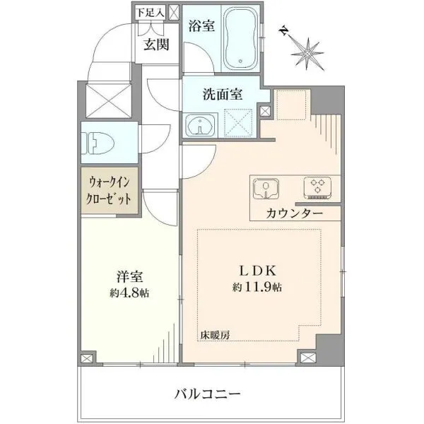 ミルーナヒルズ柏 間取図