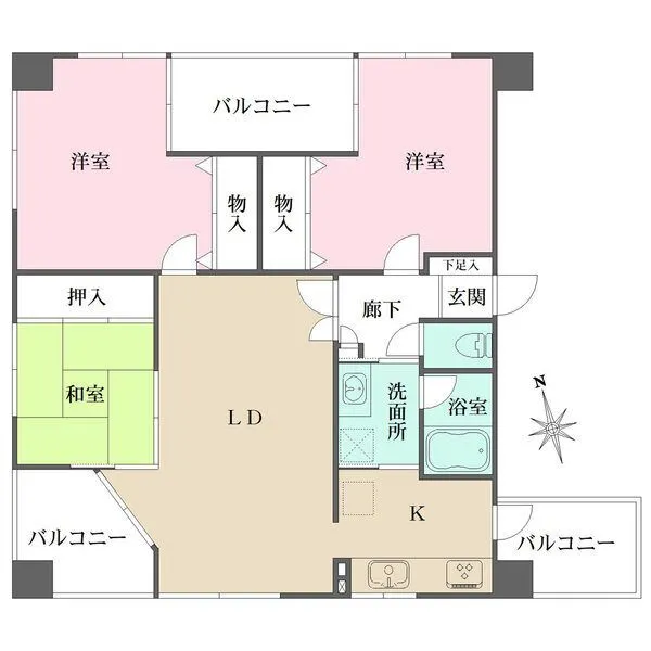 藤和シティコープ鶴舞 間取図