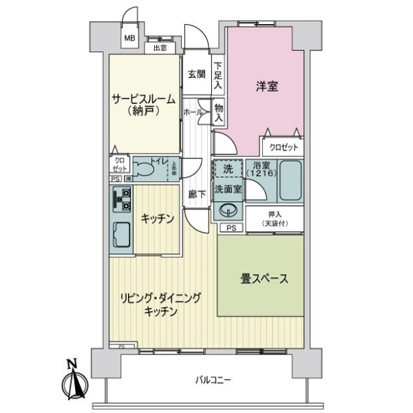 ライオンズマンション東別院第3 間取図