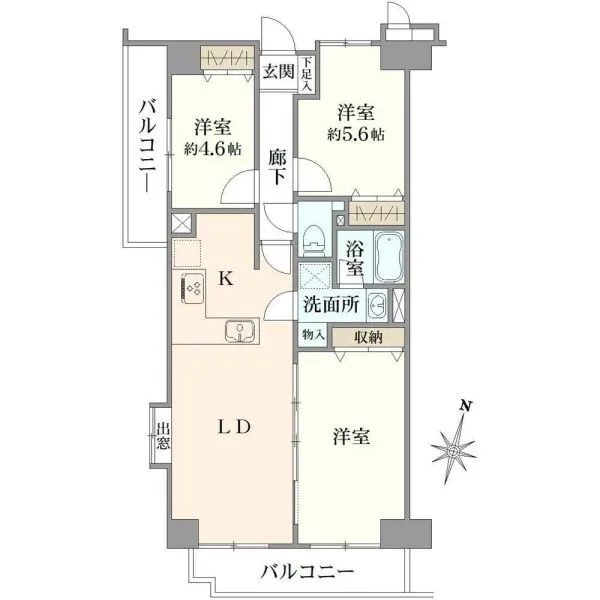 ライオンズマンション浦和西高前 間取図