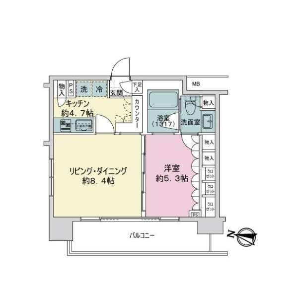 アージョ浦和 間取図