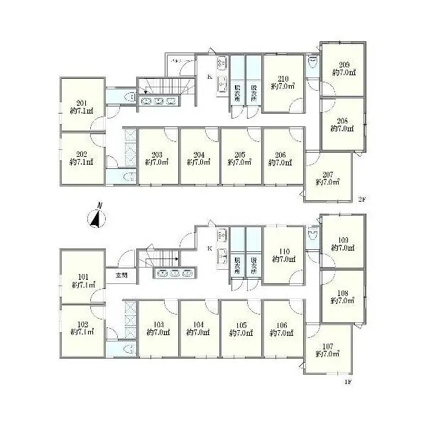 足立区綾瀬6丁目 間取図