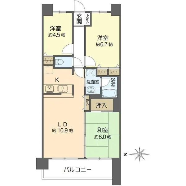 リベール豊中清風荘 間取図
