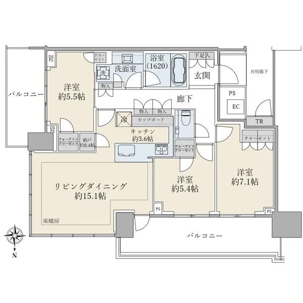 ベイズタワー&ガーデン 間取図