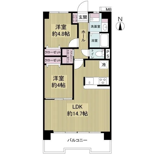 福島グランドヴィラ 間取図面
