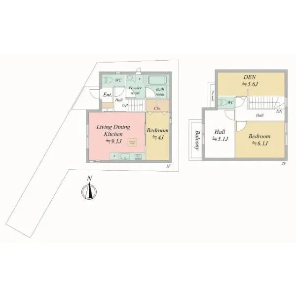 横浜市港南区東芹が谷 間取り図